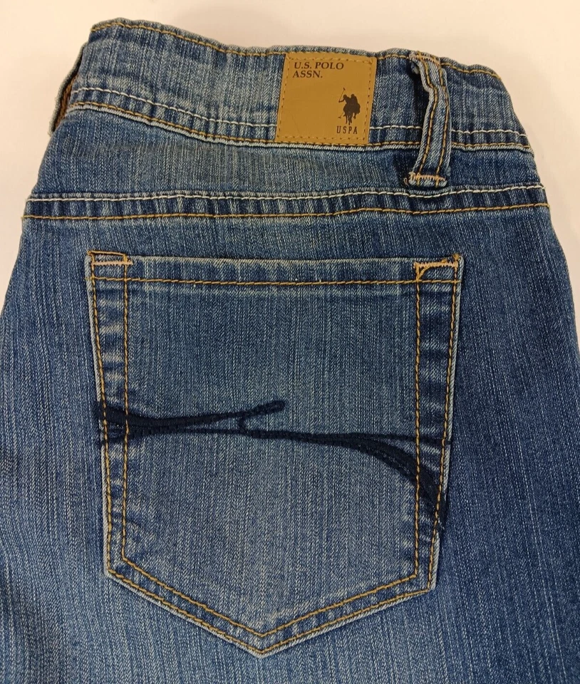 US Polo Assn Kate Skinny Stretch Denim Jeans Pant Womens Juniors Size 11/12 - Image 2 of 4