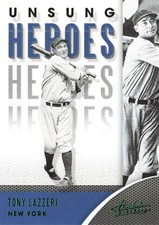 2021 Panini Absolute Green #UH-1 Tony Lazzeri Unsung Heroes Yankees