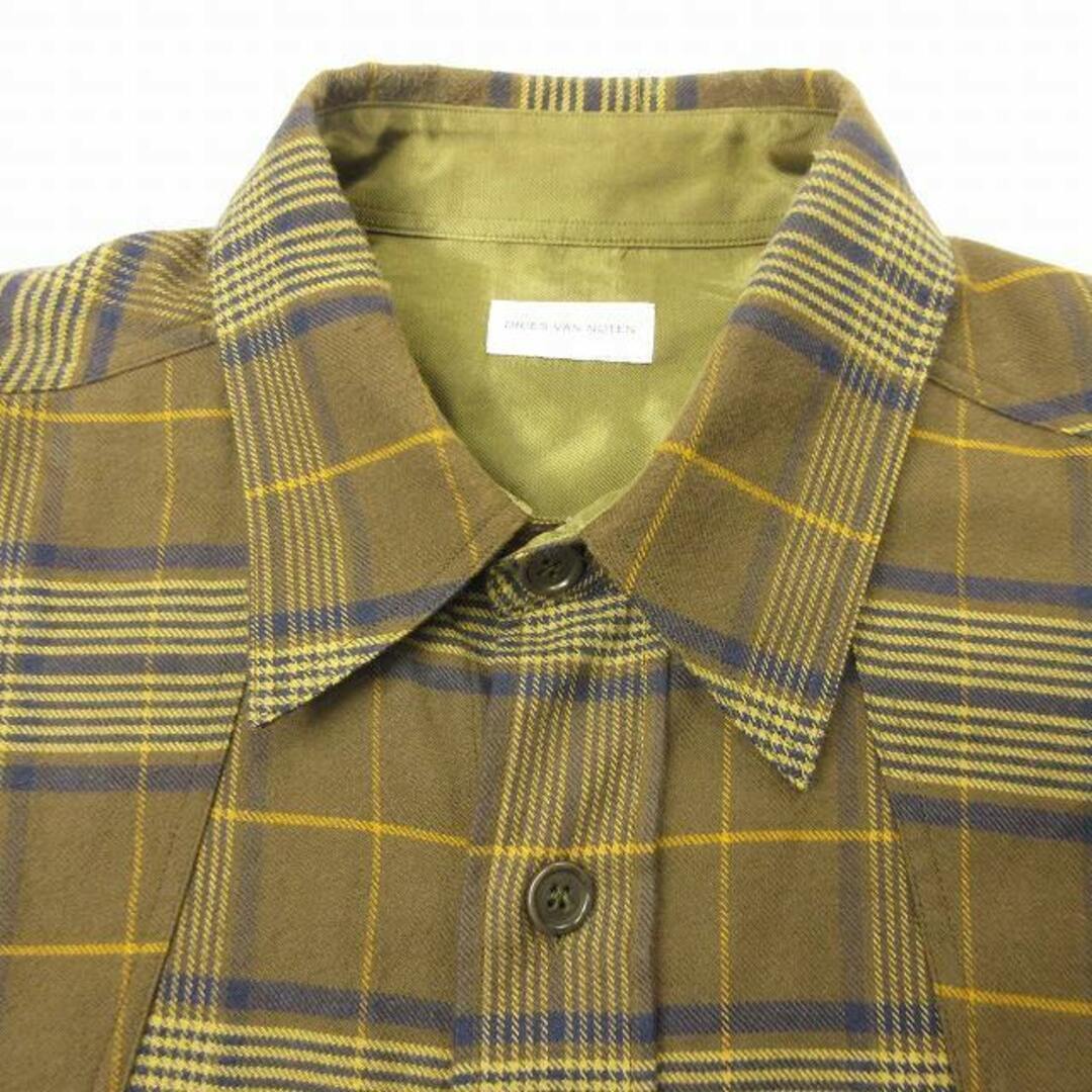 20AW LOOK BOOK DRIES VAN NOTEN Flannel Plaid Shirt Long 20AW LOOK BOOK DRIES VAN NOTEN Flannel Plaid Shirt Long