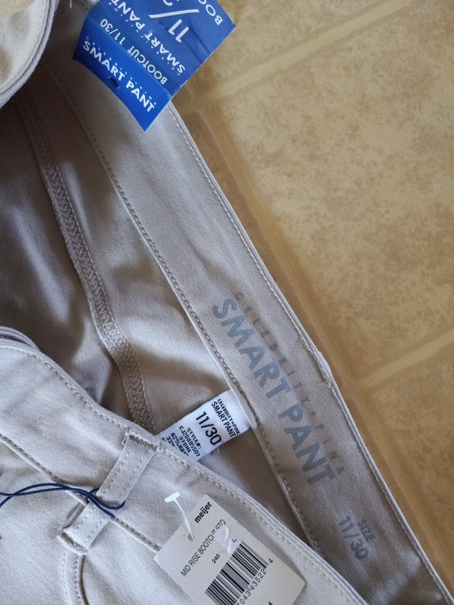 Celebrity Pink Women's Smart Pants Bootcut Size 11/30 Beige NEW