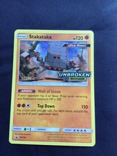 Pokemon Cards: Unbroken Bonds Prerelease Staff Promo: Stakataka SM180 on eBay