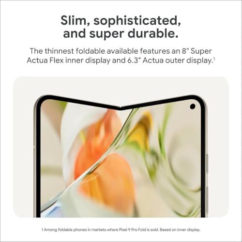 Google Pixel 9 Pro Fold 256GB Porcelain Smartphone Factory Unlocked Foldable - Picture 4 of 6