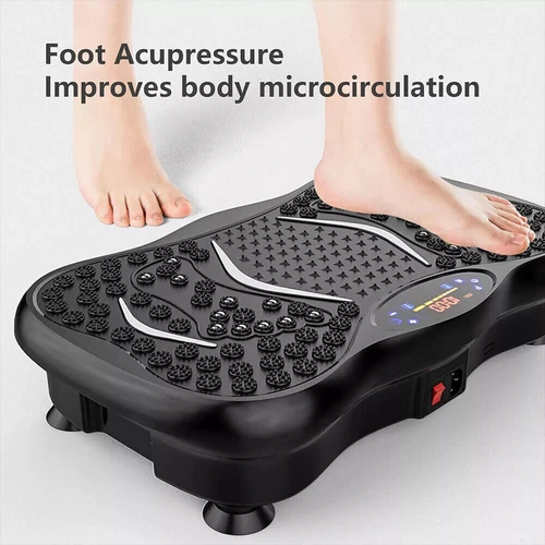 3D-Vibration Vibrationsplatte Vibrationstrainer Fitness Rüttelplatte Workout - Bild 12 von 22