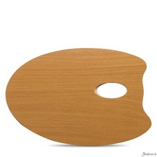 Mabef Oval MDF Palette 20x30cm 3.7mm Thick For Acrylic And Oil Painting
