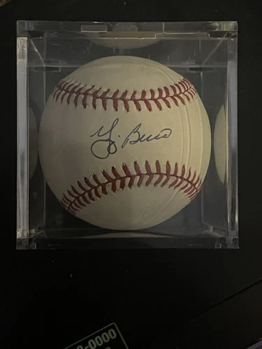 Yogi Berra Autographed Signed Yankees HOF On American League Baseball