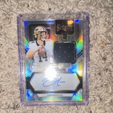 Panini 2023 Select Jake Haener Rookie Mem Auto #RSM-JHA Prizm Saints /199
