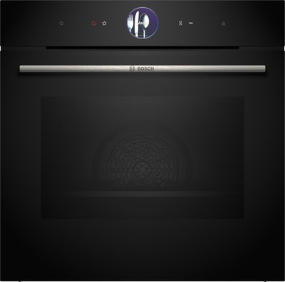 Bosch HRG7764B1 Serie 8 Einbau-Backofen mit Dampfunterstützung, 71l, Air Fry, Py
