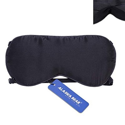  2-Strap Silk Sleep mask & Blindfold, Super-Smooth Eye Mask w/Two Straps and 