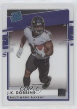 2020 Panini Chronicles Clearly Donruss Rated Rookie JK Dobbins #RR-JK 05ov
