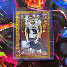 Topps Chrome Drake London Auto Gold Geometric Refractor /50