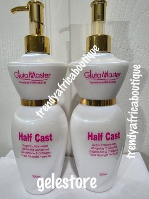 2 Bottles: Gluta Master HALF-C  Whitening BODY LOTION. Glutathion & Collagen 