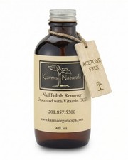 Karma Organic Acetone Free Nail Polish Remover Nourishing Formula 4 Fl Oz