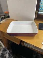 10.5x8 rectangular -purple-baking dish