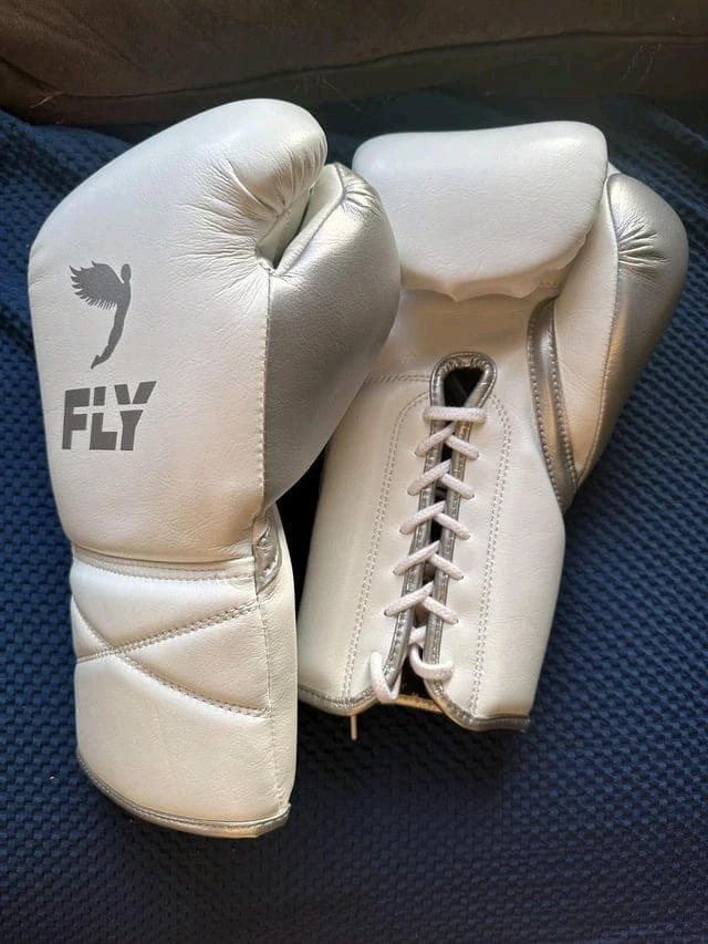 Guantes de Boxeo Fly Superlace X Con Cordones Tipo Pro Sparring TraGloves 8oz-16oz Foto 2 de 4