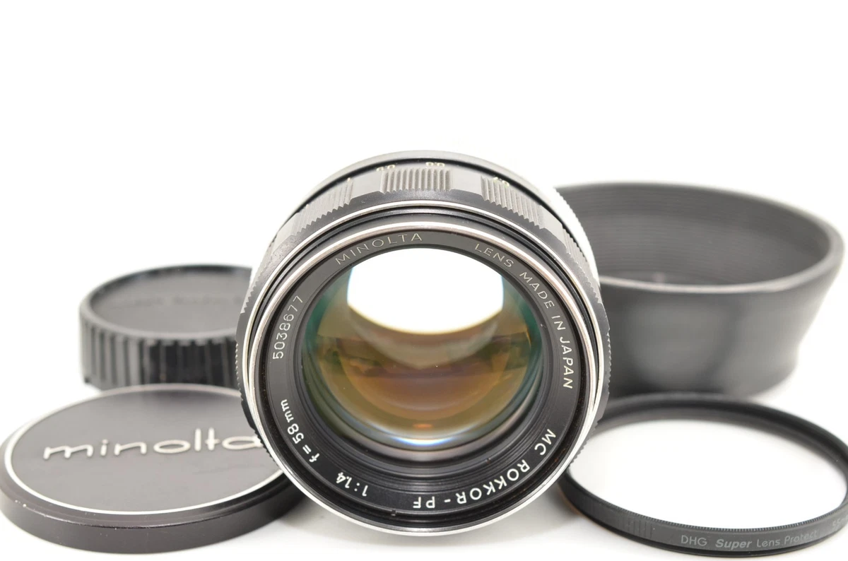 Minolta Rokkor PF 58mm Focal f/1.4 Camera Lenses for sale | eBay