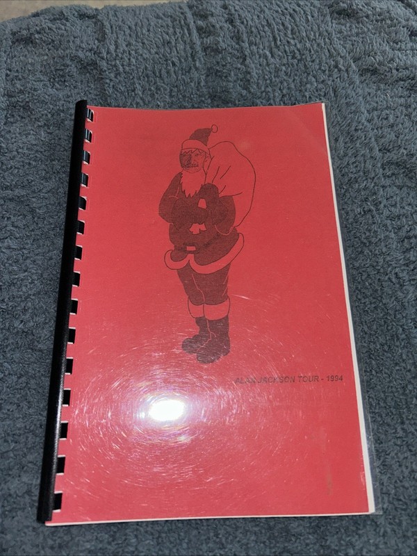 Alan Jackson Tour Itinerary Book Band Backstage Schedule Planner Christmas 1994