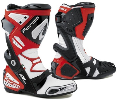 STIEFEL BOOTS MOTORRAD SPORT RACING FORM ICE PRO RED WEISS ROT GR 42
