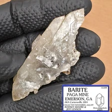 dt PAGA MINE BARITE CRYSTAL cartersville GEORGIA 2025 FIND double terminated