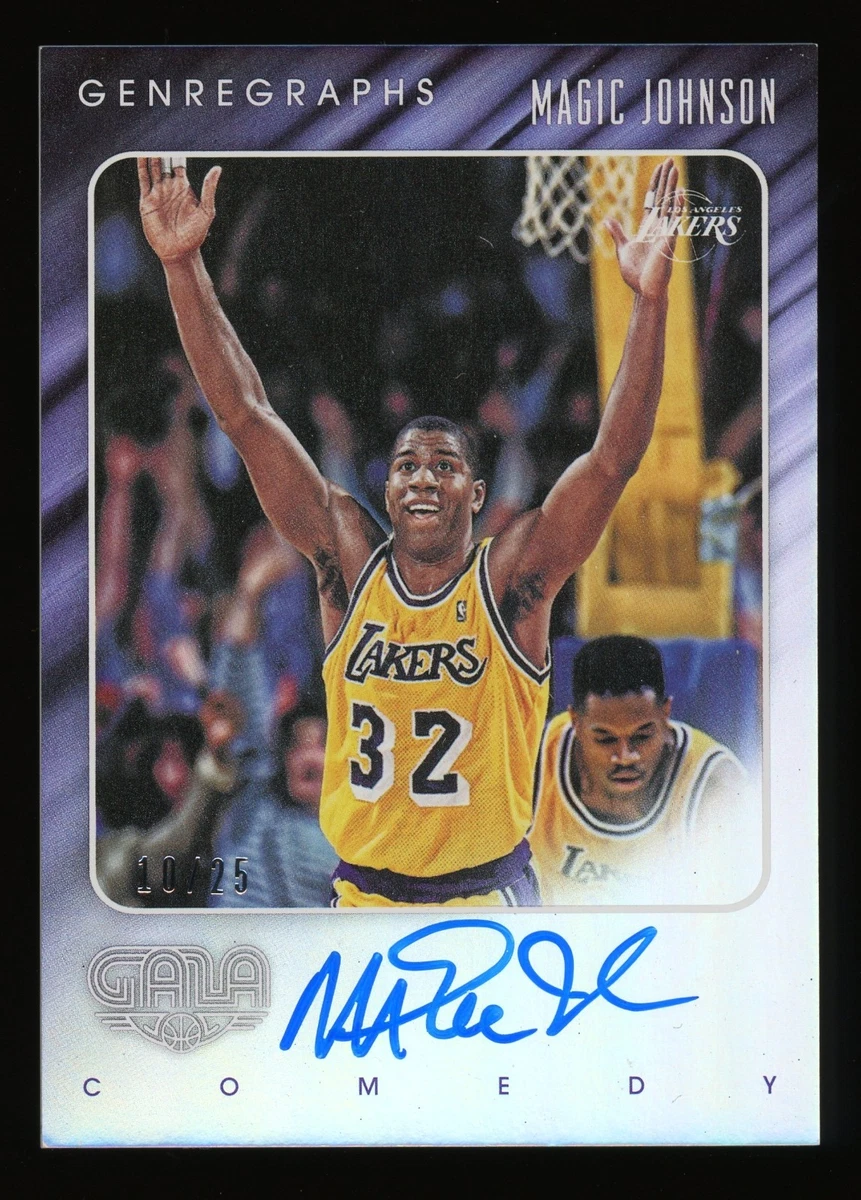 Panini Magic Johnson Basketball Autographed Sports Trading Cards