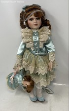 Collections Etc. Heritage Signature Porcelain Collectible Doll With Tag In Box