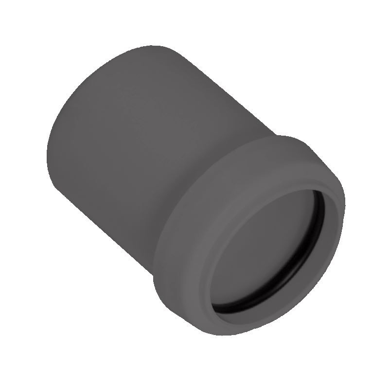 FLOPLAST 40mm x 32mm Grey Pushfit Waste Pipe Reducer - 2 PACK - Image 2
