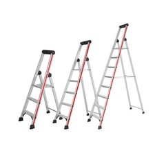 Hymer Stufenstehleiter mit Plattform 4026 Stehleiter eloxiert einseitig begehbar