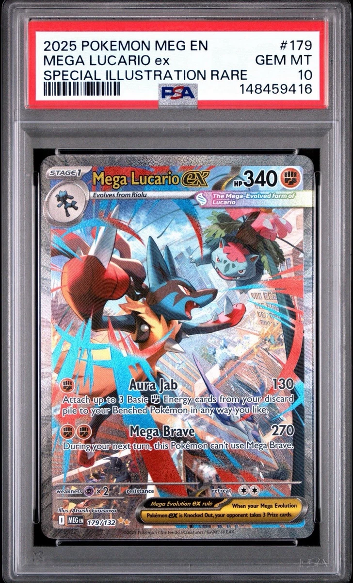 Pokémon TCG Grade 10 Lucario Individual Collectible Card Game