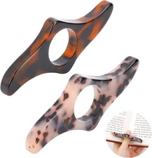 Book Page Holder,Handmade Thumb Book Page Holder Resin Book Holders for Reading 