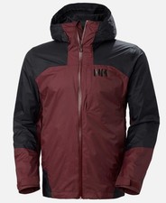 Helly Hansen Funktionsjacke Regenjacke „Verglas 2L“ Bordeaux/Schwarz XL