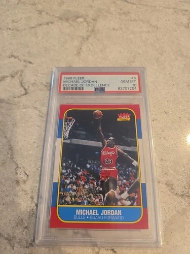 1996 FLEER DECADE OF EXCELLENCE #4 MICHAEL JORDAN PSA 10