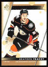 2022-23 SP Authentic Future Watch Limited Gold Brayden Tracey Rookie 19/99