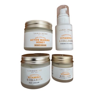 Lanocrème Manuka Honey Night, Vitamin C Collagen Day, Firming Eye Serum & Cream