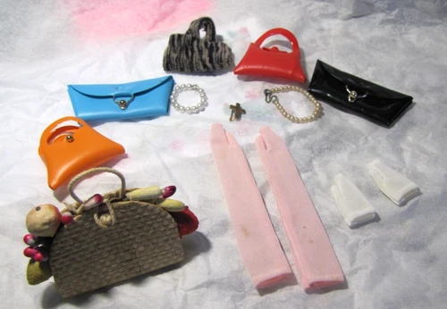 Vintage Barbie ?,  Accessories, Purses, Gloves, Jewelry.