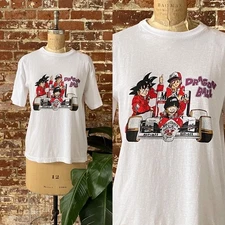 Rare Vintage 1990s Dragon Ball Formula 1 vtg white t-shirt QT2664