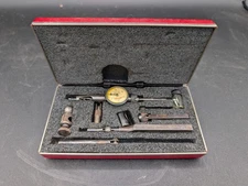 L. S. Starrett No.711 Last Word Dial Test Indicator .001" w/Case & Attachments 