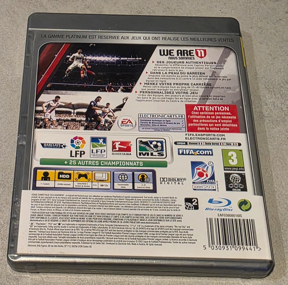 FIFA 11 Sony PlayStation 3 PS3 PAL DX