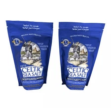 Selina Naturally Light Grey Celtic Sea Salt 1 Pound Resealable Bag - 2 Bags