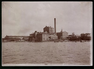 Fotografie M.L. Carstens, Hamburg, Ansicht Vaasa / Finnland, Zuckerfabrik 