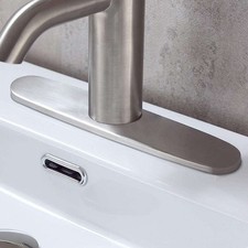 10inch Kitchen Faucet Plate Sink Hole Cover Deck Plate Nicke Escutcheon Brushed
