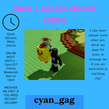 [ 🐔🧟 ] Grow a Garden Chicken Zombie (CHEAP + QUICK DELIVERY) [ 🐔🧟 ]