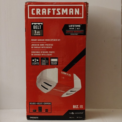 #ad Craftsman CMXE0CG773 1HP DC Motor Belt Drive Smart Garage Door Opener Kit $189.00