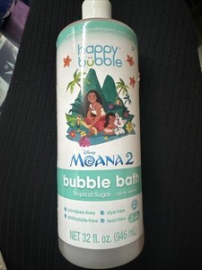 NEW Disney Moana 2 Happy Bubble Bath 32fl.oz Tropical Sugar Scented