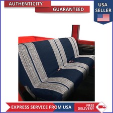 Universal Saddle Blanket Bench Seat Cover For Trucks And Cars Blue Universal Saddle Blanket Bench Seat Cover For Trucks And Cars Blue