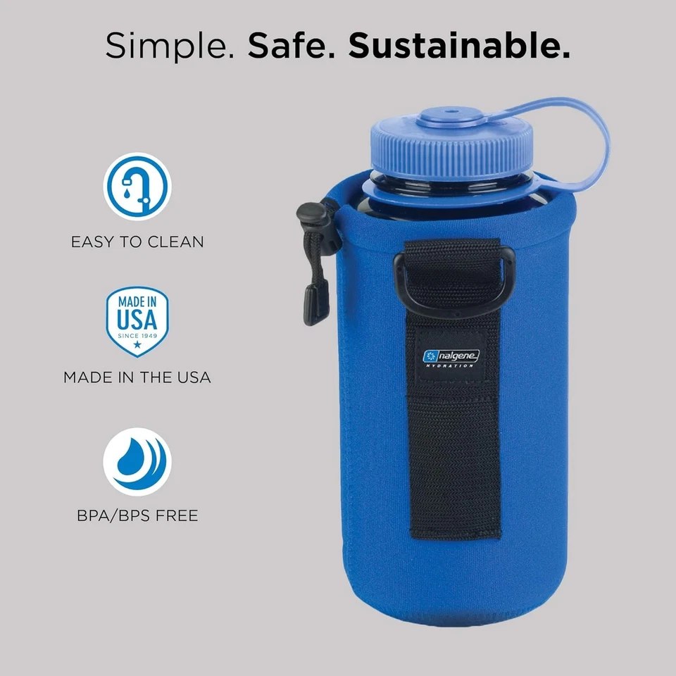 Funda para Botella Nalgene - Neopreno Agua - Previene 32oz, Gris Foto 3 de 4