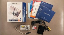 Sony Cyber-shot DSC-N2 Digital Camera Silver 10.1 MP 3 Inch Touch Screen - Works