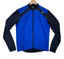 Louis Garneau Microair Windslide Full Zip Cycling Jacket Men's Size Medium Blue