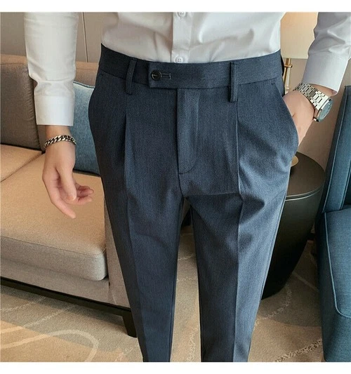 How To Style The Men's Grey Slim Fit Dress Pants