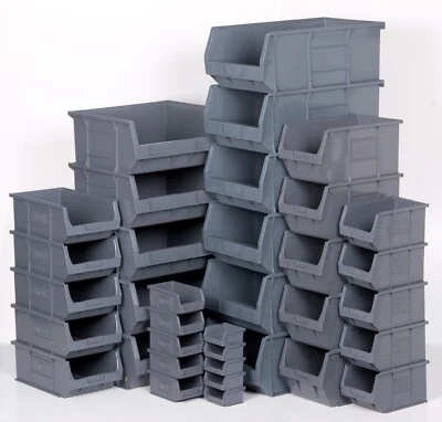 SOLENT PLASTICS Heavy Duty Small Parts Bins - Available in Packs of 10!