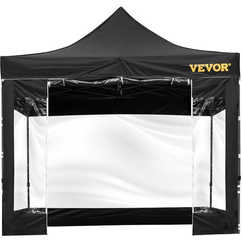 VEVOR Tonnelle Étanche Tente Pop-up Jardin Pavillon 3x3 m Parois Latérales Noir - Bild 10 von 12