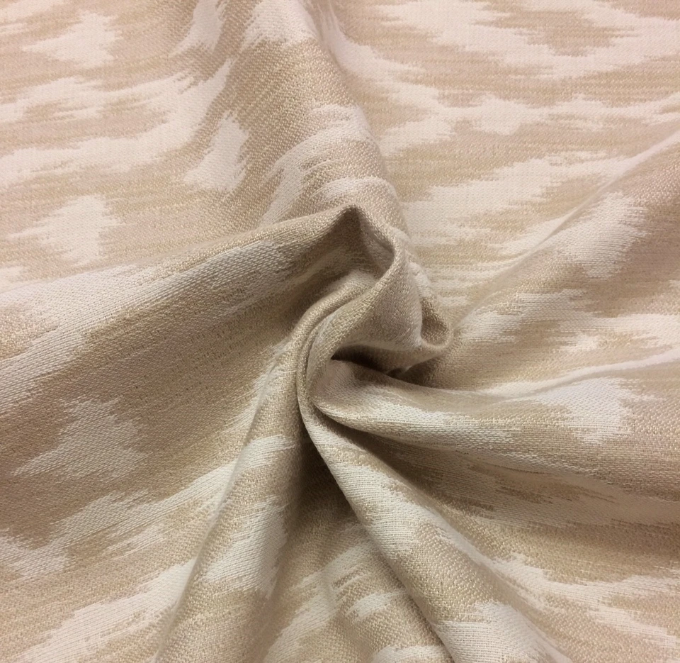 DESIGNS DE BALARD FELICITY PARASOL LINO MARFIL IKAT EXTERIOR INTERIOR TELA POR YARDA Foto 4 de 4